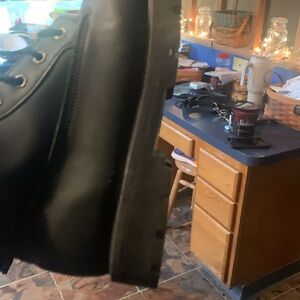 JOE MONTANA BLACK LEATHER WORK BOOT